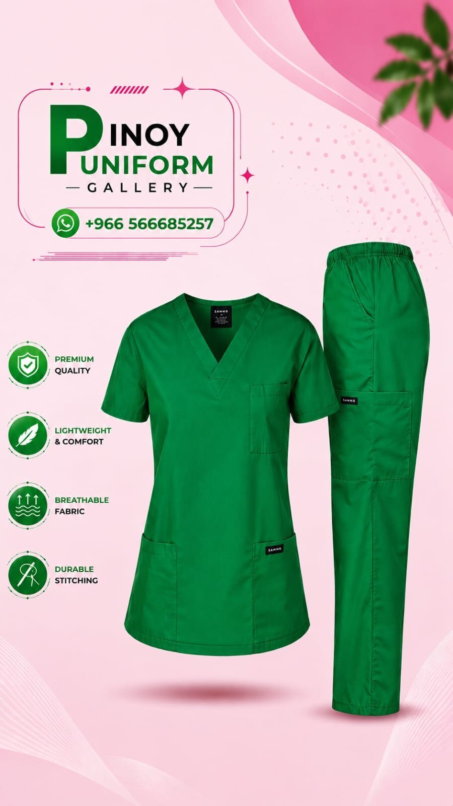 Classic Scrub Suit – Premium Medical Uniform