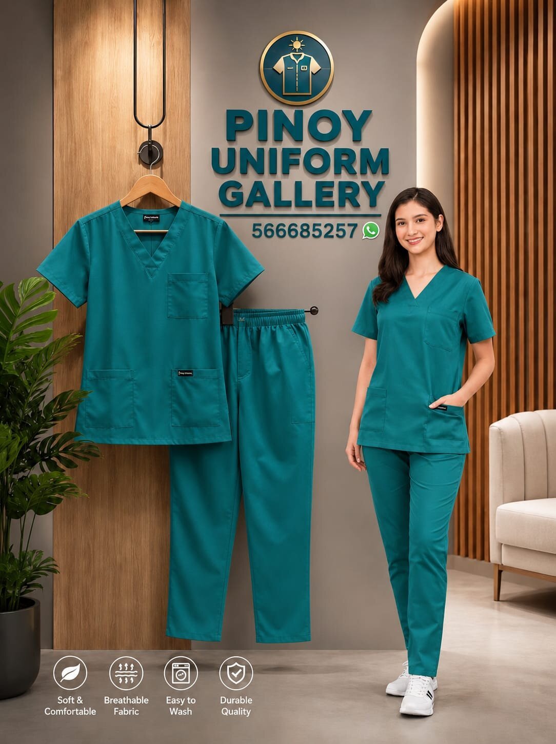 Classic Scrub Suit – Premium Medical Uniform