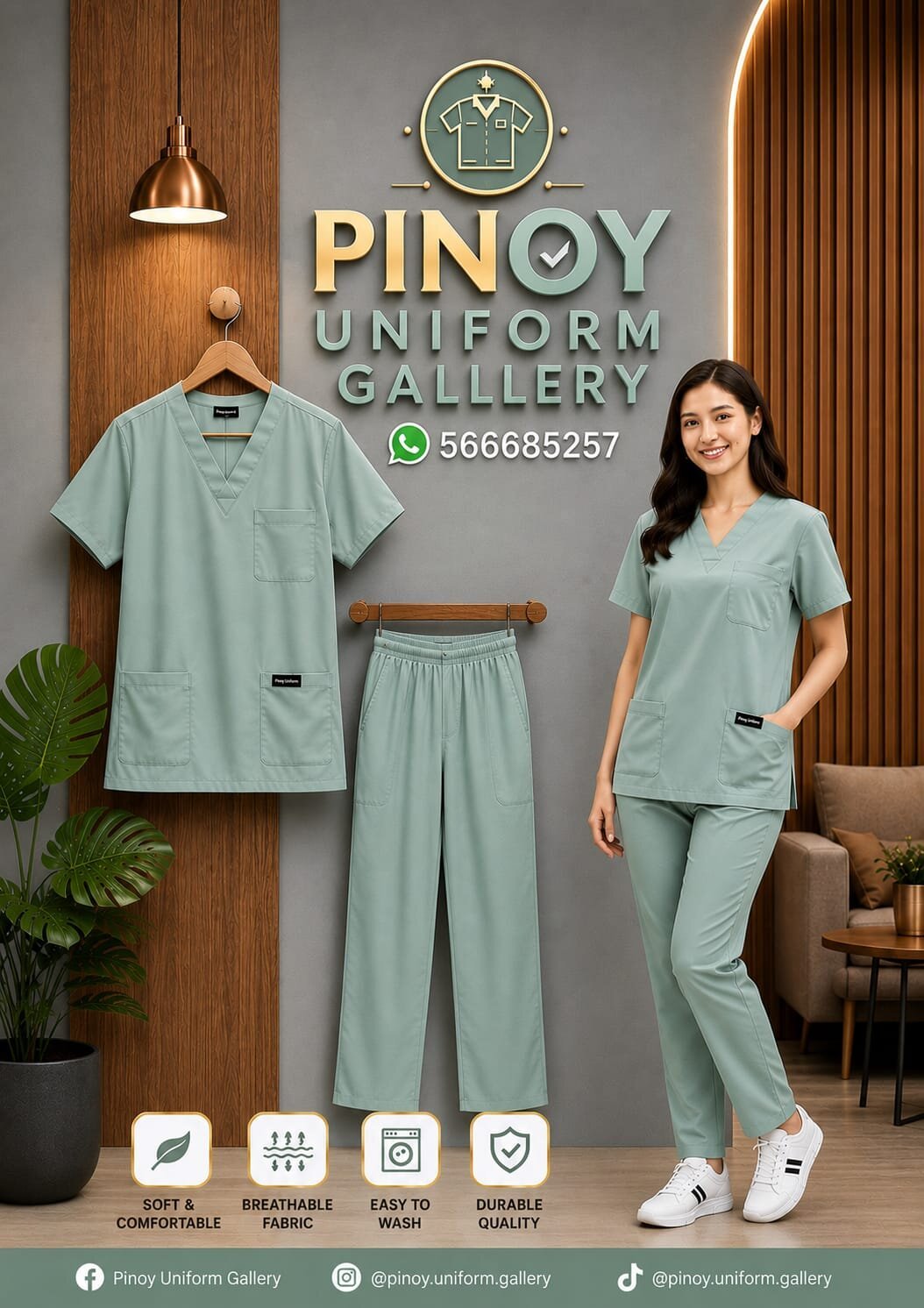 Classic Scrub Suit – Premium Medical Uniform