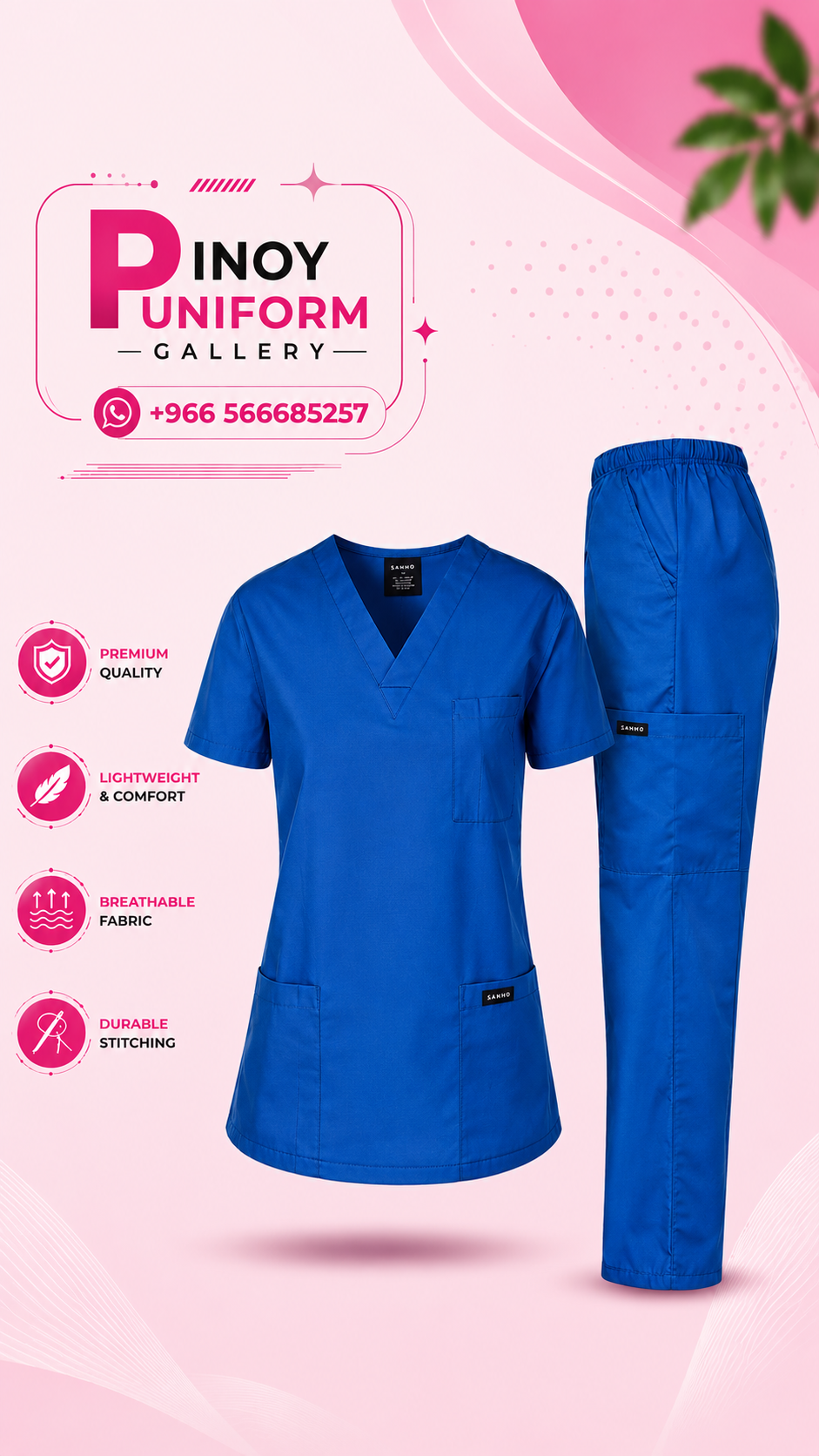 Classic Scrub Suit – Premium Medical Uniform