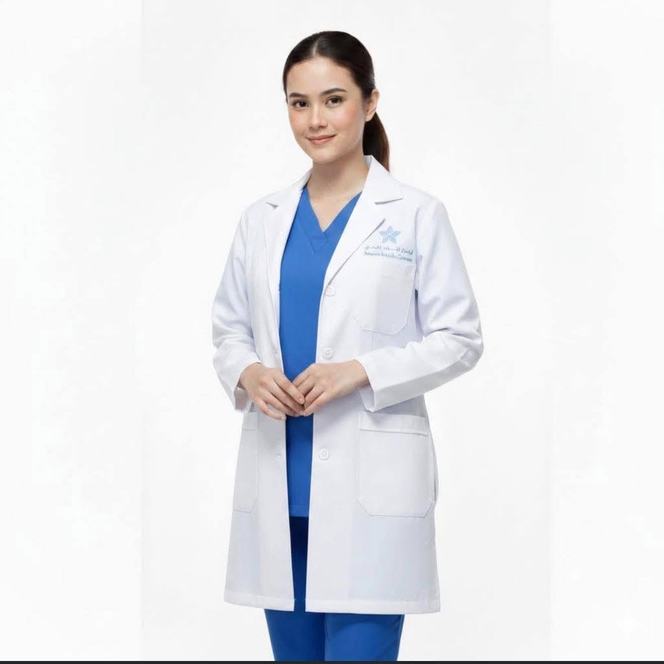 r classic women's medical lab coat 