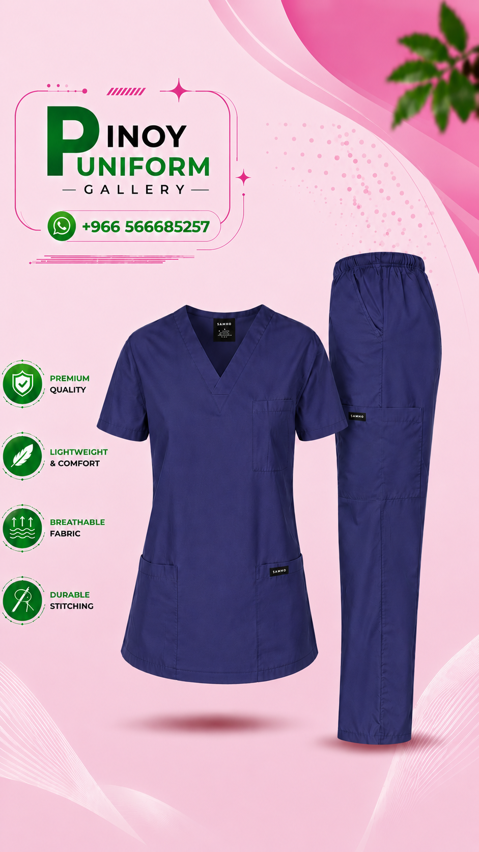 Classic Scrub Suit – Premium Medical Uniform