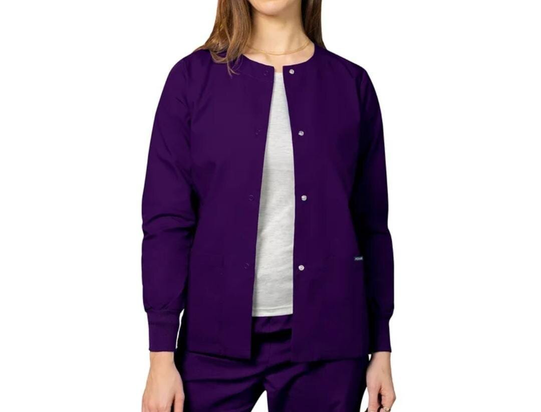 Natural Uniforms Women's Warm up Solid Scrub Jacket