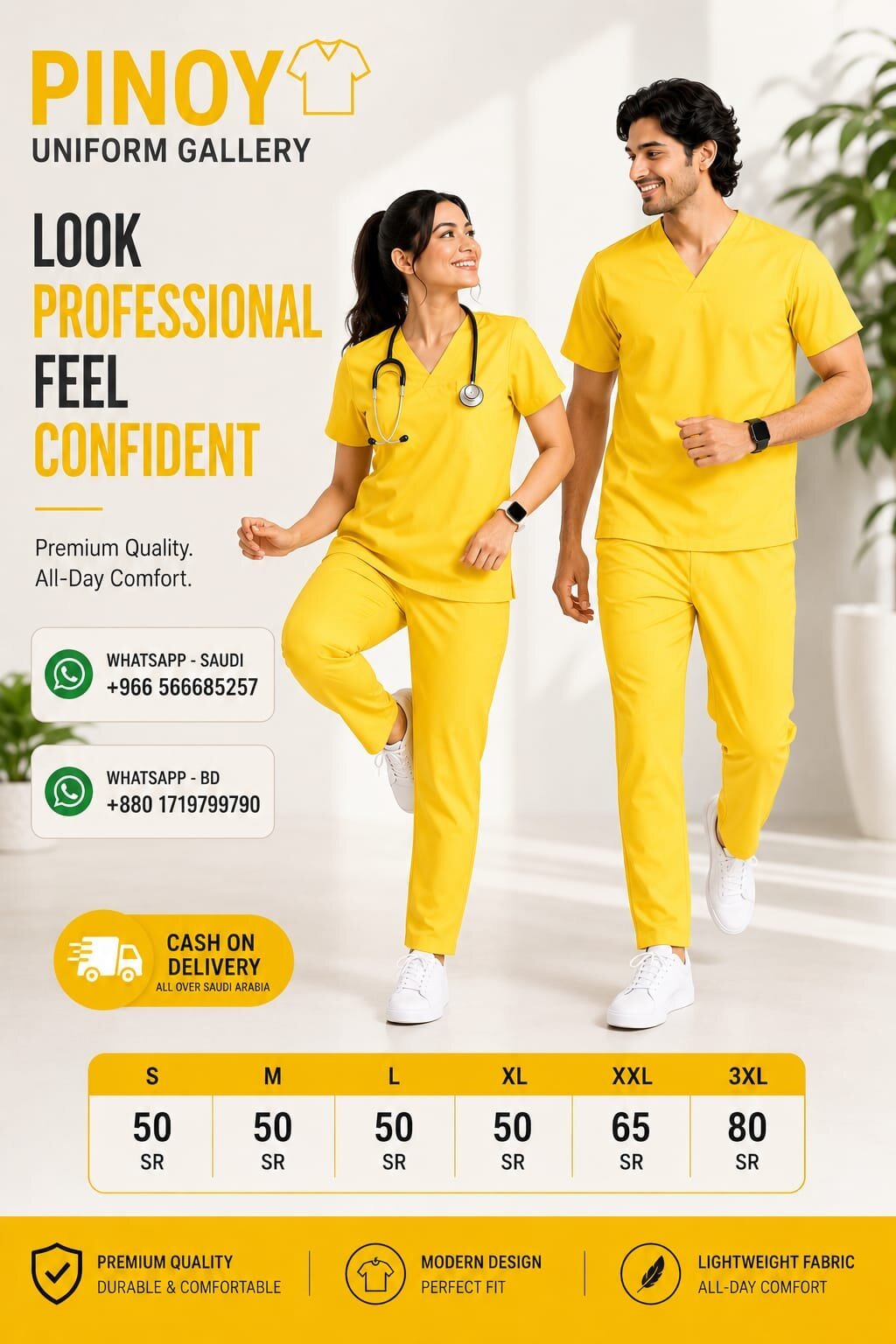 Classic Scrub Suit – Premium Medical Uniform