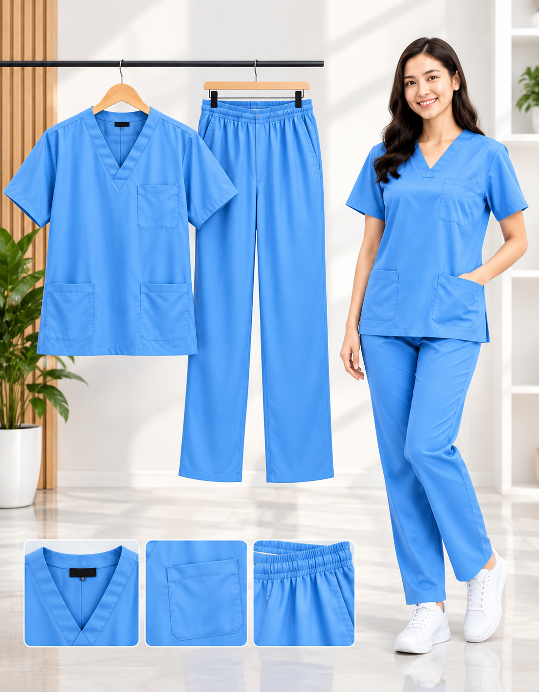 Classic Scrub Suit – Premium Medical Uniform
