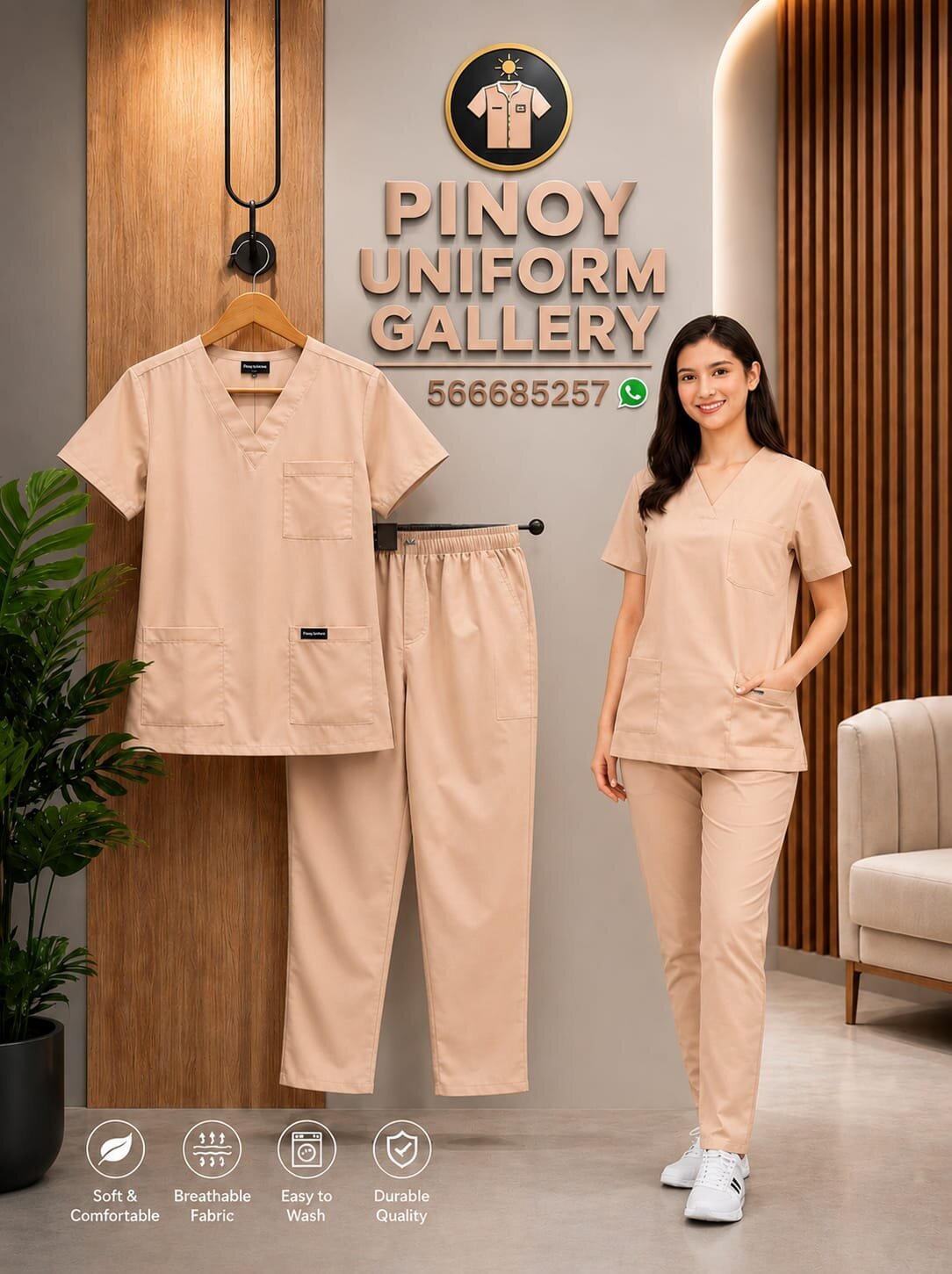 Classic Scrub Suit – Premium Medical Uniform