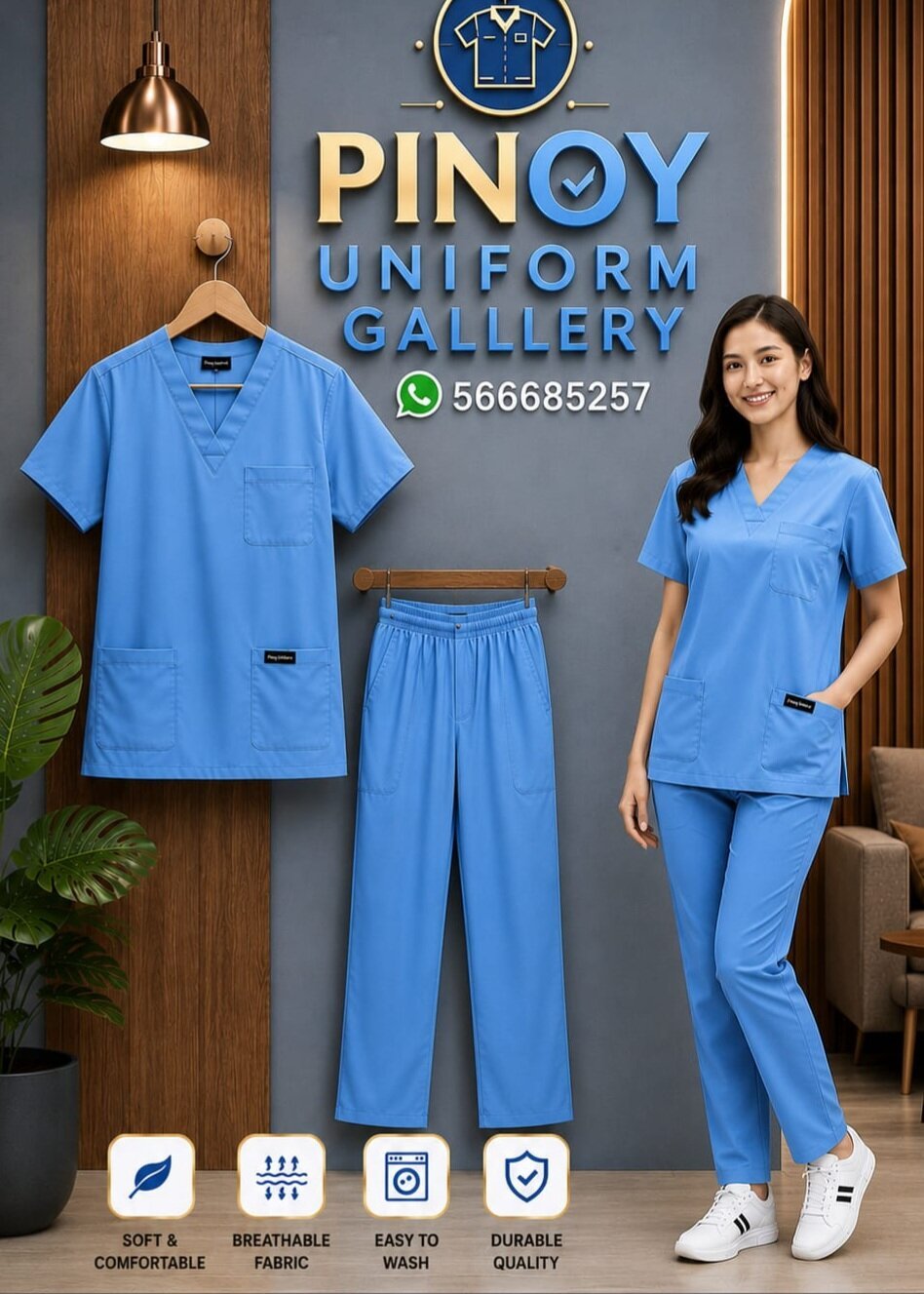 Classic Scrub Suit – Premium Medical Uniform